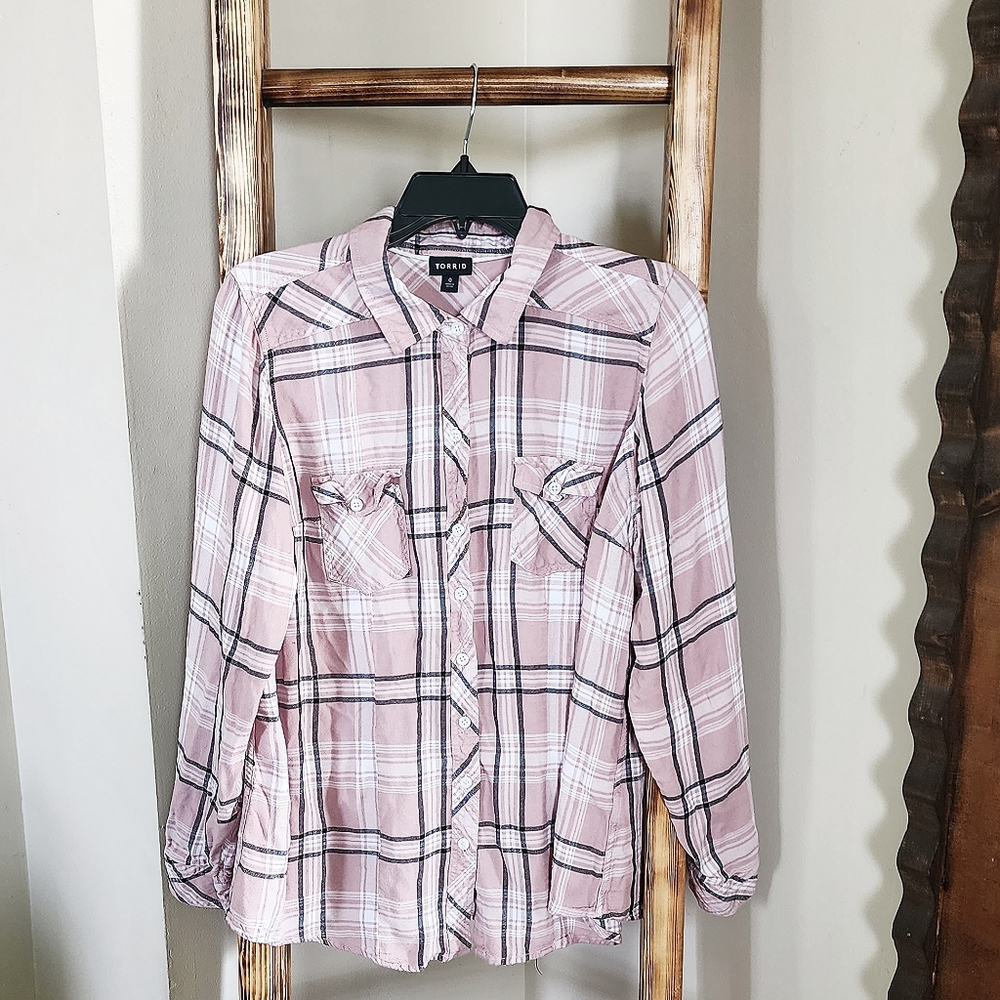 Torrid Longsleeve Plaid Shirt